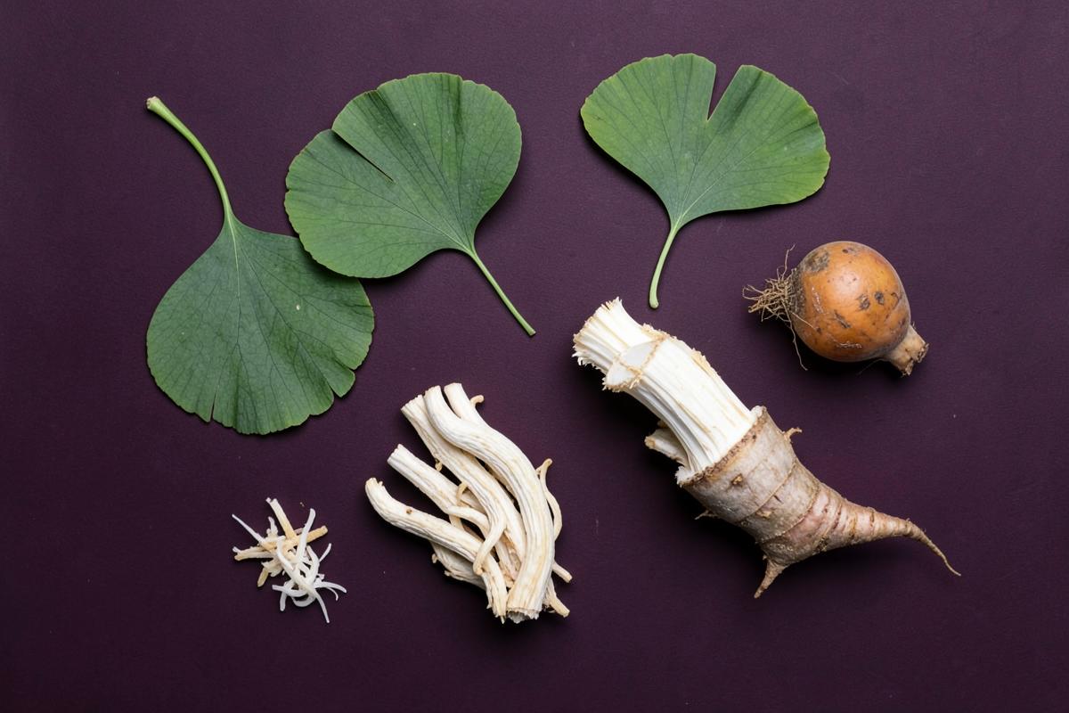 Bacopa, ginkgo biloba, lion's mane mushroom and ginseng root — the botanical nootropics behind MemoFix